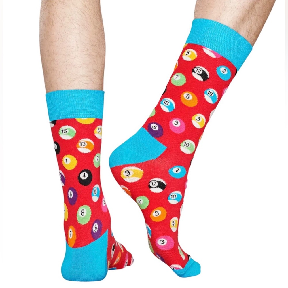 Happy Socks Pool/Billiards Socks - Men’s Size L (10-13)